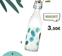 Bouteille 1L «Aura» en verre