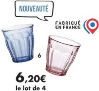Lot de 4 gobelets 25 cl «Picardie»