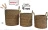 Promo Lot de 3 paniers de rangement ronds