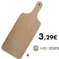 Planche à découper avec manche en bois 34 x 13 cm
