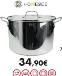 Marmite 11,5L «Gourmet» avec graduation, en inox et couvercle en verre, tous feux dont induction