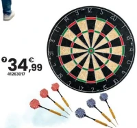 CIBLE AVEC FLÉCHETTES ACIER