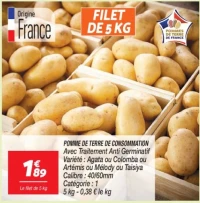 Pomme de terre de consommation 