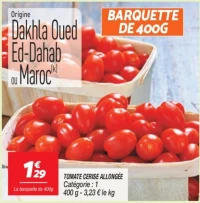 Tomate cerise allongée 