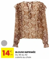 BLOUSE IMPRIMÉE