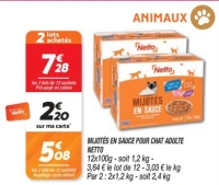 Mijotés en sauce pour chat adulte