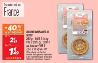 Quiches lorraines x2 