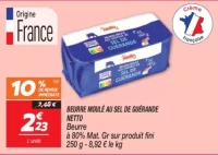 Beurre moulé au sel de guérande