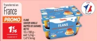 Flans saveur vanille nappés de caramel