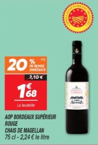 Aop bordeaux supérieur rouge