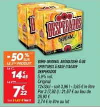 Bière original aromatisée à un spiritueux à base d'agave