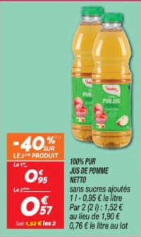 100% pur jus de pomme