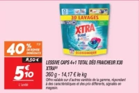 Lessive caps 4+1 total déo fraicheur x30