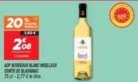 Aop bordeaux blanc moelleux