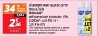Déodorant spray  fleur de coton toute légère