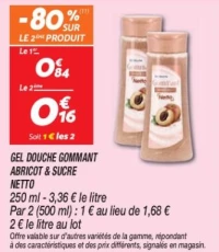 Gel douche gommant abricot & sucre