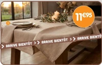 Nappe crème - 140x240 cm