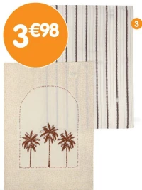 Lot de 2 torchons - 45x65 cm