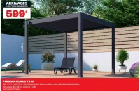 PERGOLA ACIER 3 X 3 M
