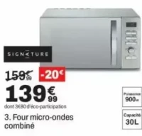 Four micro-ondes combiné SIGNATURE