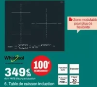 Whirlpool Table de cuisson induction