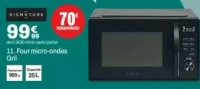 SIGNATURE Four micro-ondes Gril