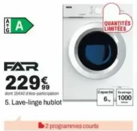 5. Lave-linge hublot