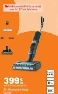 24. Aspirateur balai laveur