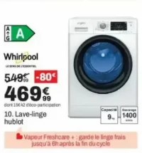 10. Lave-linge hublot