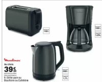 9. Grille-pain ou Bouilloire ou Cafetire Moulinex