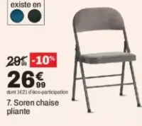 Soren chaise pliante
