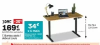 Bureau assis / debout Louis