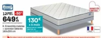 8. Ensemble matelas + sommier D tente 160x200 cm