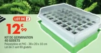 KIT DE GERMINATION 40 GODETS