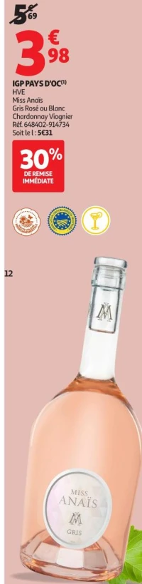 IGP PAYS D'OC HVE Miss Ana&iuml;s