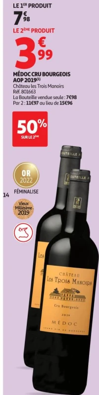 M DOC CRU BOURGEOIS AOP 2019 Chteau les Trois Manoirs