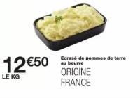 Écrasé de pommes de terre au beurre