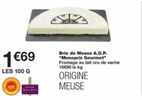 Brie de Meaux A.O.P. "Monoprix Gourmet"