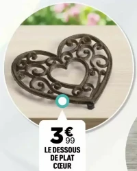 LE DESSOUS DE PLAT CŒUR