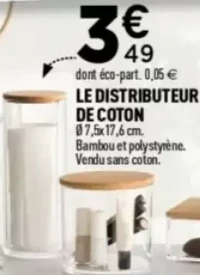 LE DISTRIBUTEUR DE COTON