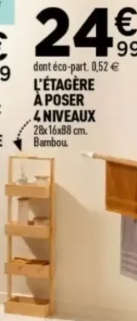 L'ÉTAGÈRE À POSER 4 NIVEAUX