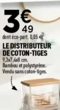 LE DISTRIBUTEUR DE COTON-TIGES