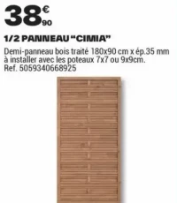 1/2 PANNEAU "CIMIA"