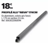 PROFILÉ ALU "NEVA" 179CM