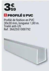 PROFILÉ U PVC