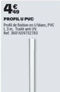 PROFIL U PVC