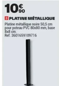 PLATINE MÉTALLIQUE