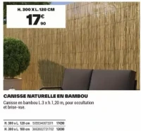 CANISSE NATURELLE EN BAMBOU