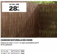 CANISSE NATURELLE EN OSIER