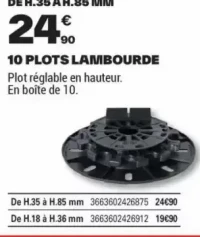 10 PLOTS LAMBOURDE